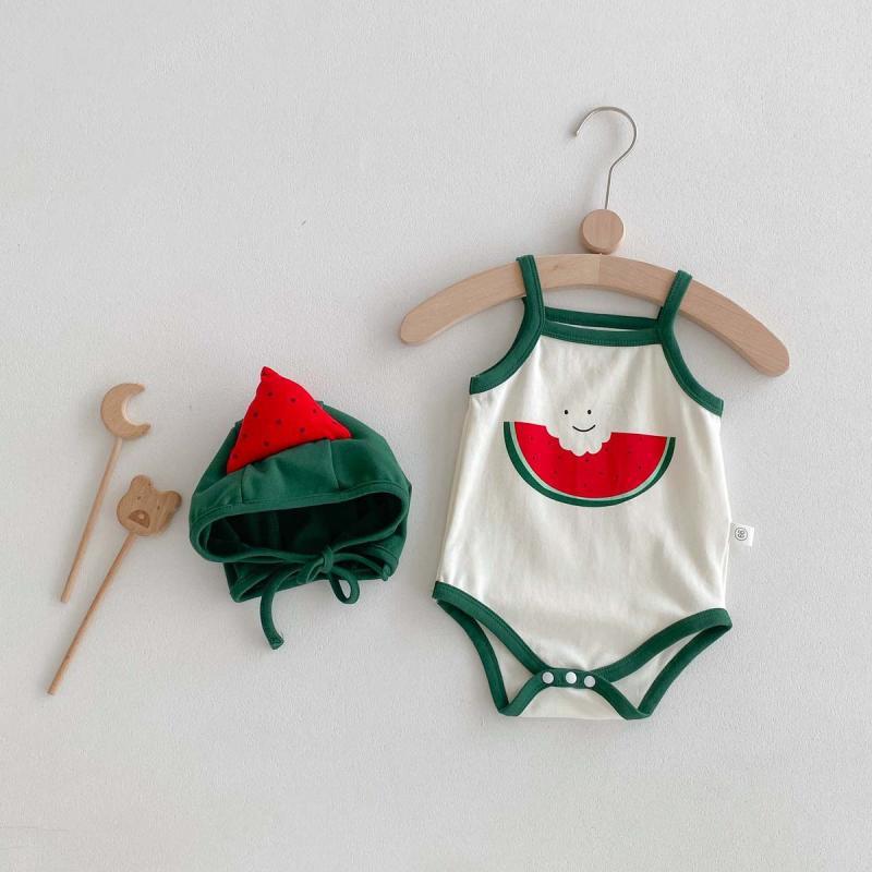 Fresh cute thin summer bodysuit for early age sleevless for men and…