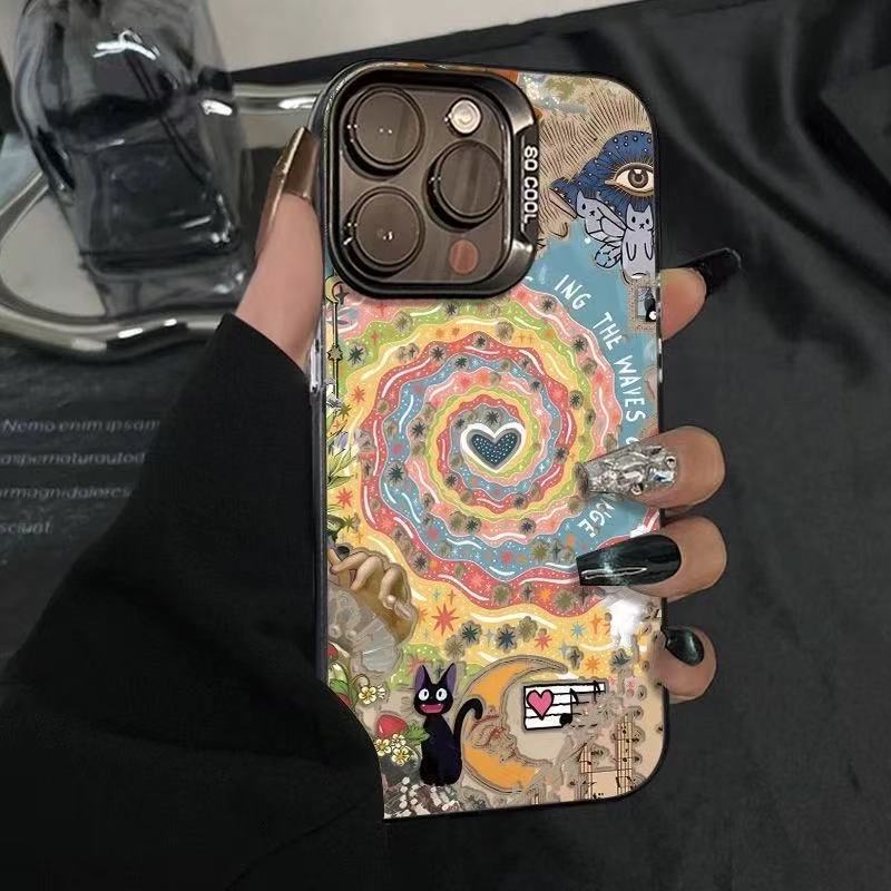 Pop Collage Suitable for Iphone17 Mobile Phone Case Apple 16Pro Creative 15 Anti-Fall 13Promax Magic 14X