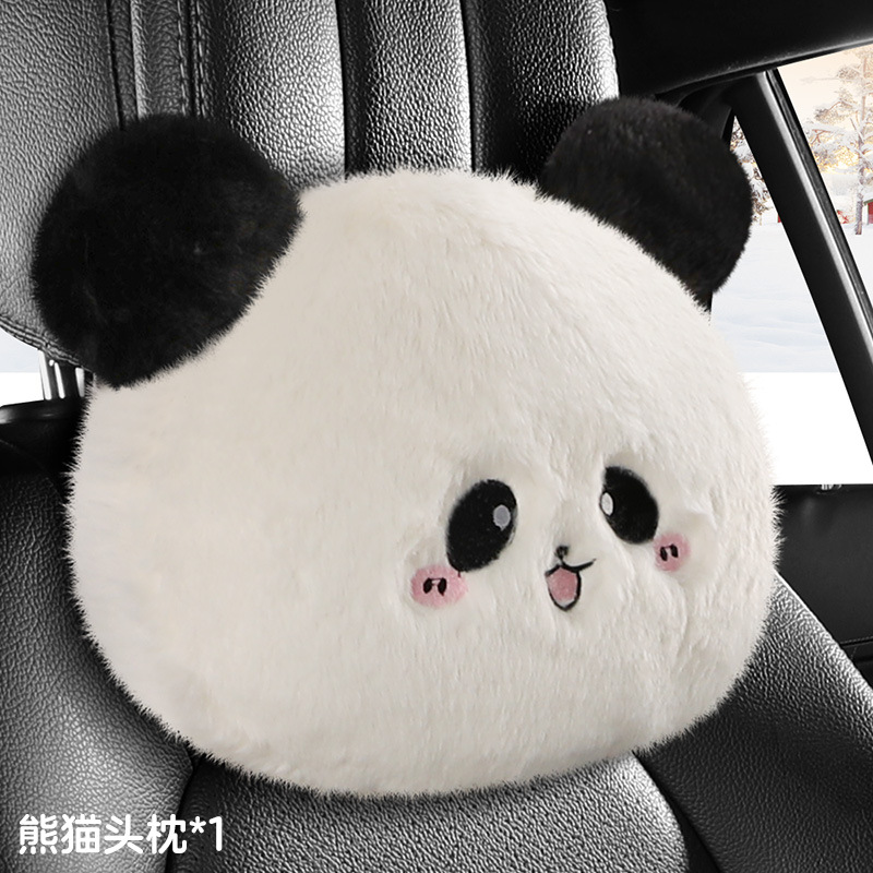 Plush Rear Universal, Universal Seat cushion, seat cover - headrest-1