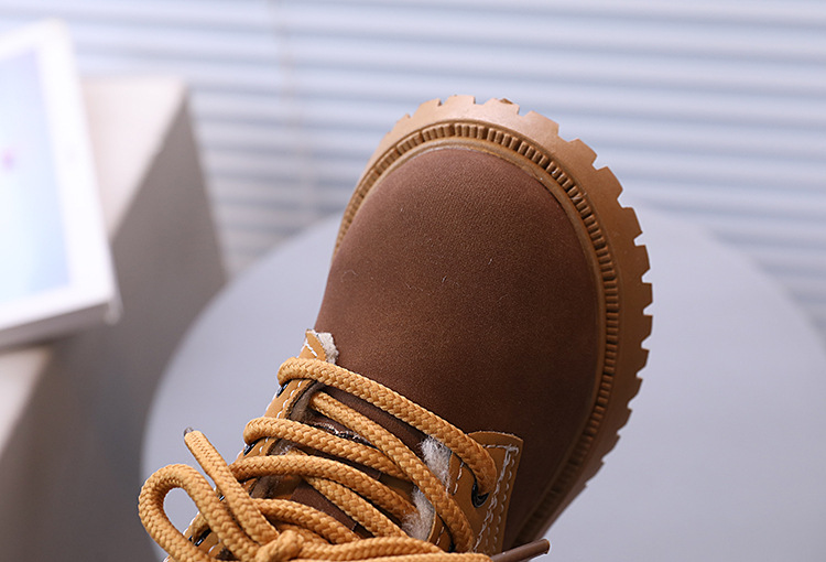 Botas de algodão com pelúcia para crianças meninos e meninas_voghion.com