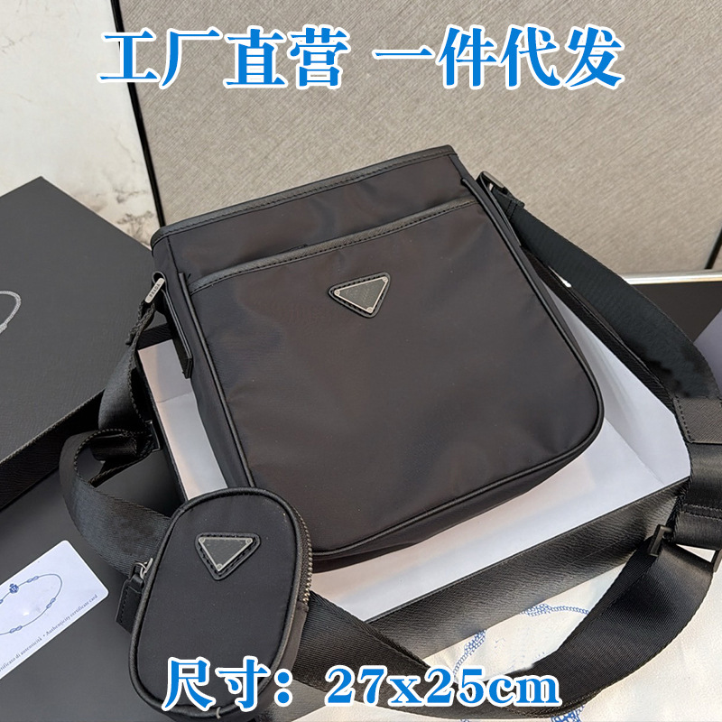 2026P Lada brand unisex bag, casual shoulder bag, crossbody bag, nylon canvas bag, business and fashion style