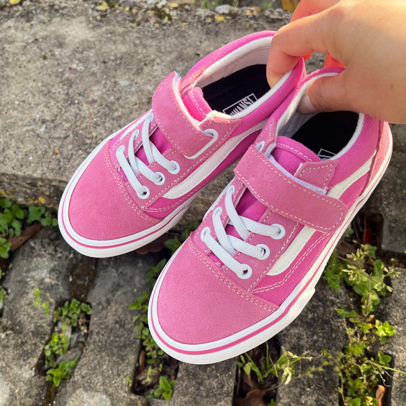 VS zapatos de lona para niños zapatos casuales de baja altura zapatos de skate para niños velcro zapatos deportivos para niños mayores zapatos de skate para niñas otoño