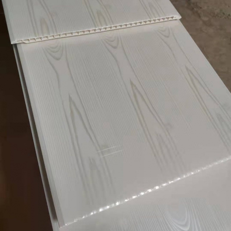 PVC tira larga de plástico fuelle de techo de plástico techo de goma cocido techo sala de estar dormitorio baño material de decoración 30cm