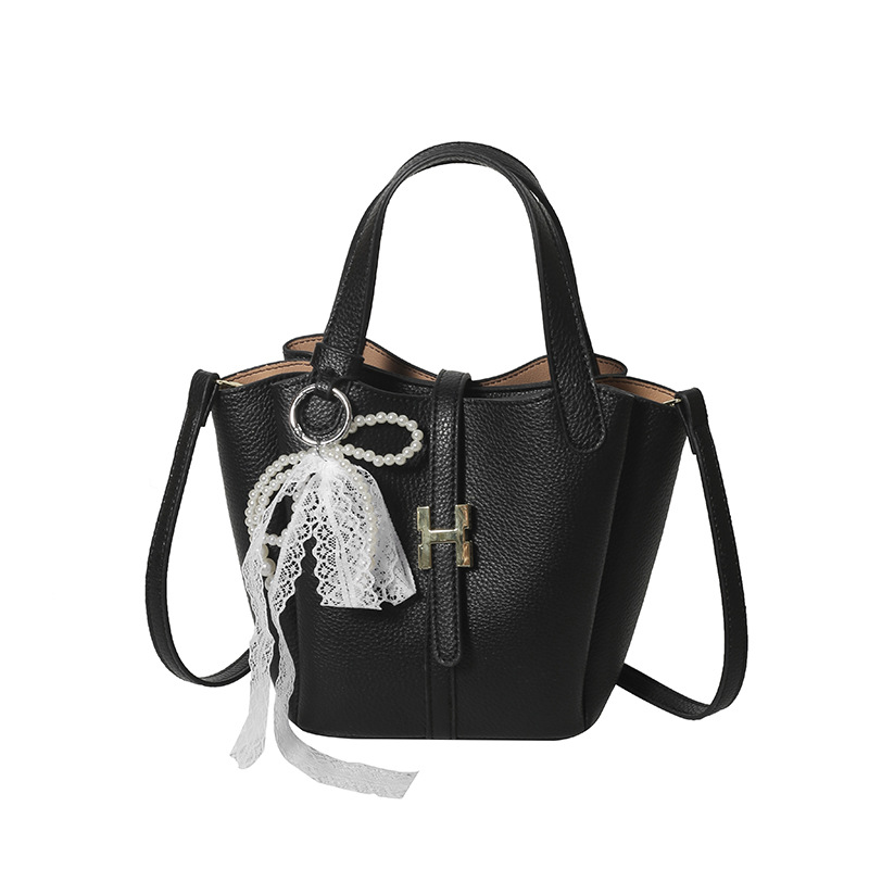 Bolso de cubo portátil de gran capacidad para mujer 2025 nuevo bolso de hombro de moda de moda bolso de mensajero de bolsillo multicapa de sentido avanzado