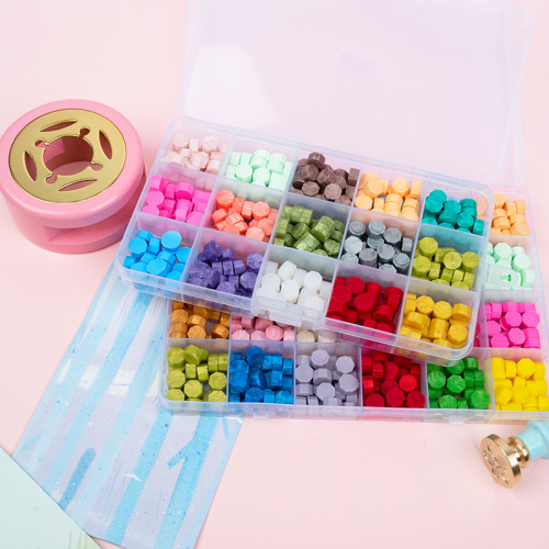 Full set of fire paint seal wholesale wax grain melting furnace spoon handle pad stirring needle stick children's handbook fire paint seal head