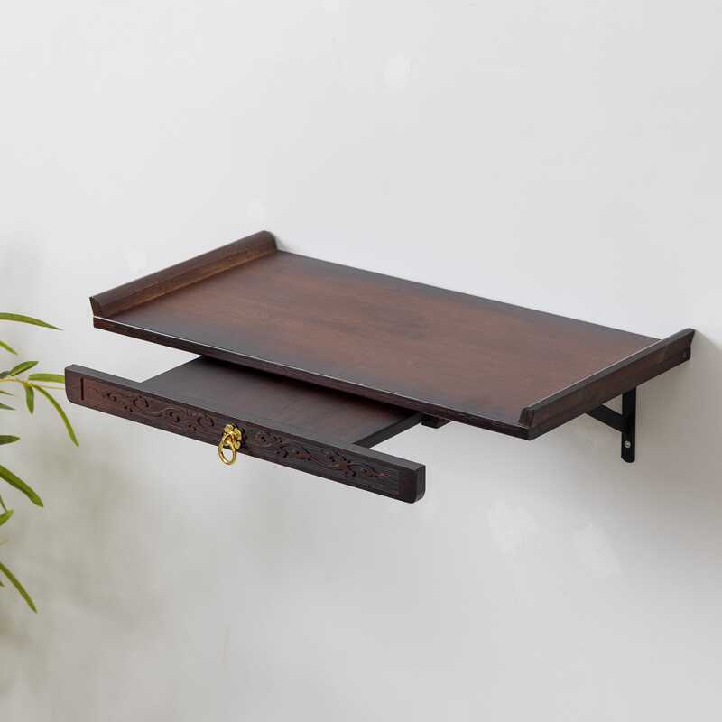 Wall-Mounted Small Offering Table for Wall-Mounted Buddhist Altar Shelf, Wall-Mounted Shrine, Hanging Incense Burner, Incense Stand, Buddhist Altar Cabinet, Wall-Mounted