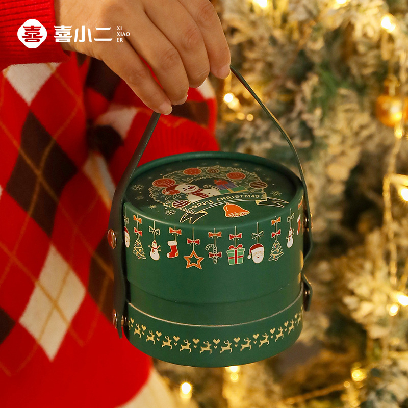 2025 新しいクリスマスアップルボックスギフトボックスクリスマスイブフルーツ包装ボックスクリスマスギフトボックス卸売|undefined