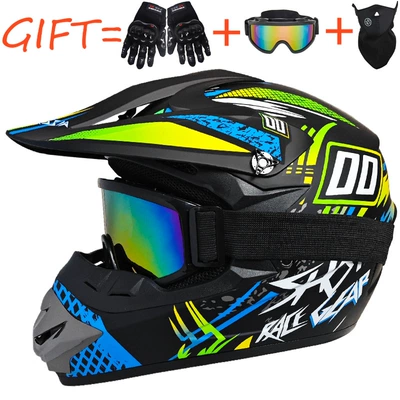 Motosiklet kaskı (dəbilqə) – Helmets - blue-zero-zero-goggles-gloves-and-face-shield-set-s