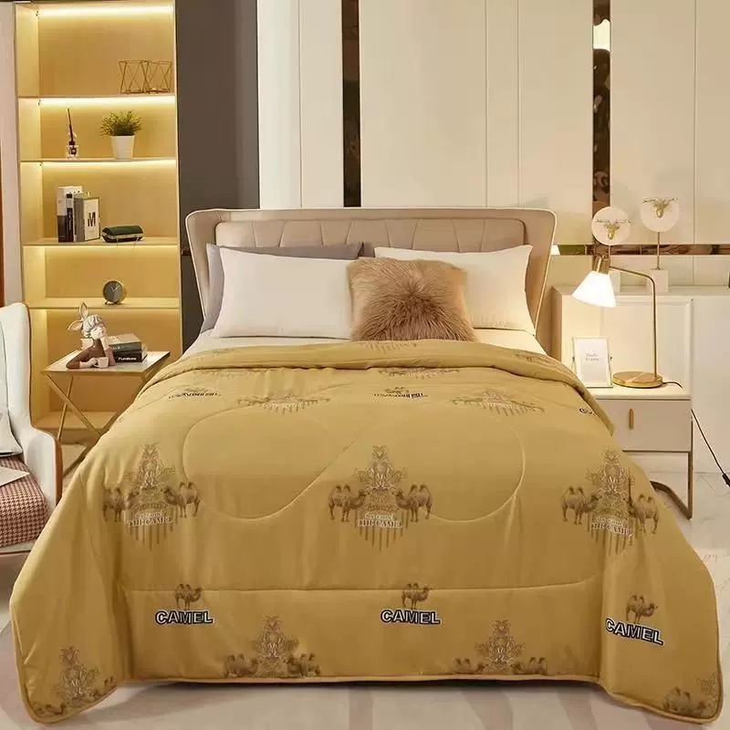 石墨烯驼毛被单人双人被冬被保暖驼绒被会销礼品被礼盒装热卖冬季