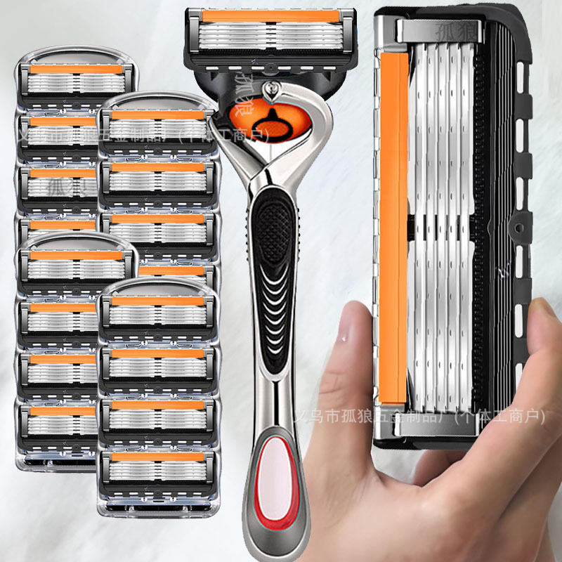 2026 Jisuili Razor Five-Layer Blade Shaving Razor 5-Layer Blade Head Razor Handle Five-Layer Blade Manual Razor