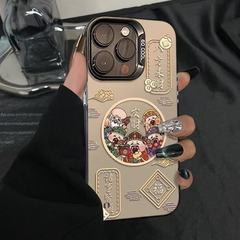 祝福がいっぱい！Apple 17 Pro Max用スマホケース、個性的で元気いっぱいのケース、iPhone 16/15/14新作、13対応