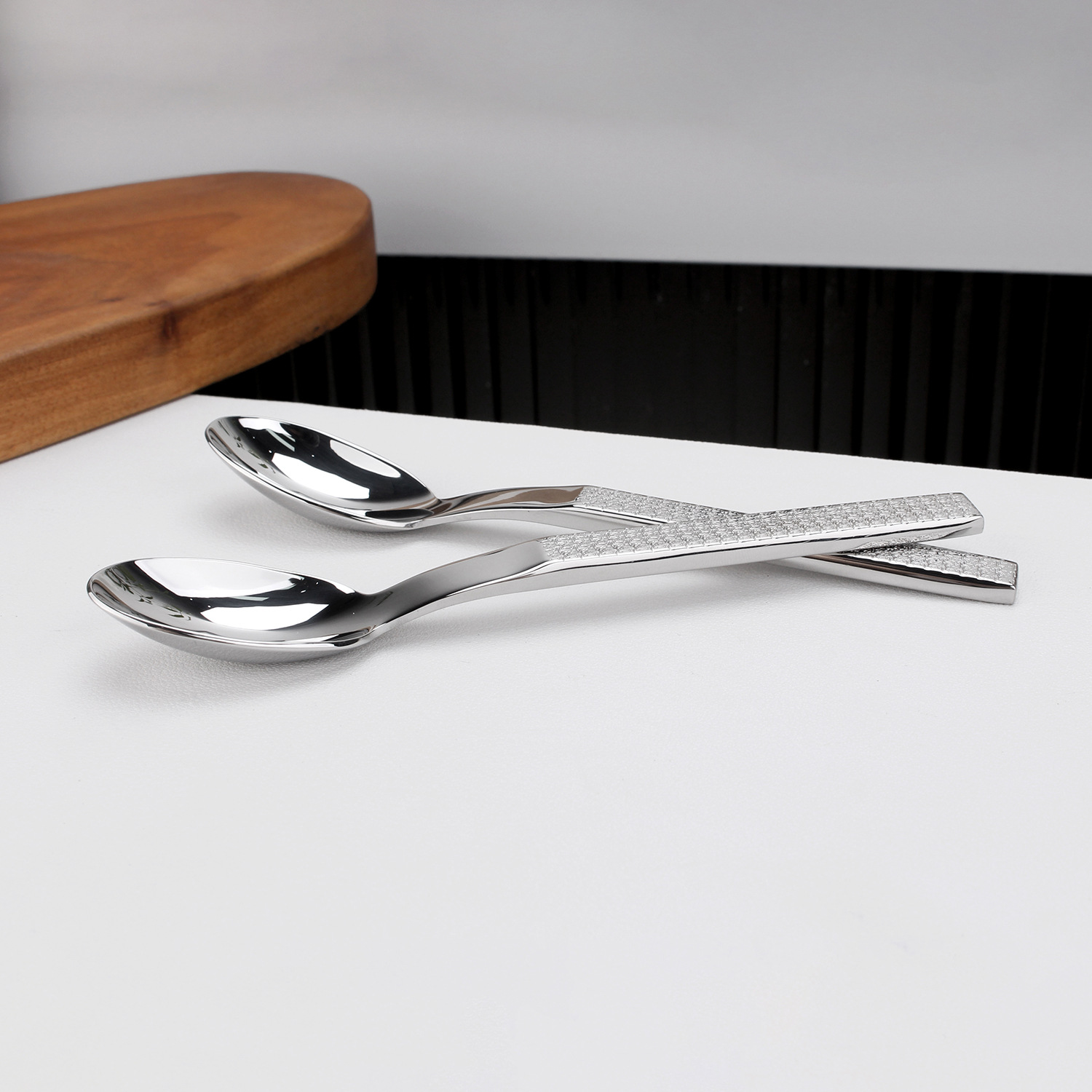 Chockmen Zhuo Deming 18/10 Acero inoxidable Mili té de la tarde Cuchara de postre Cuchara de condimento Cuchara de cuchara