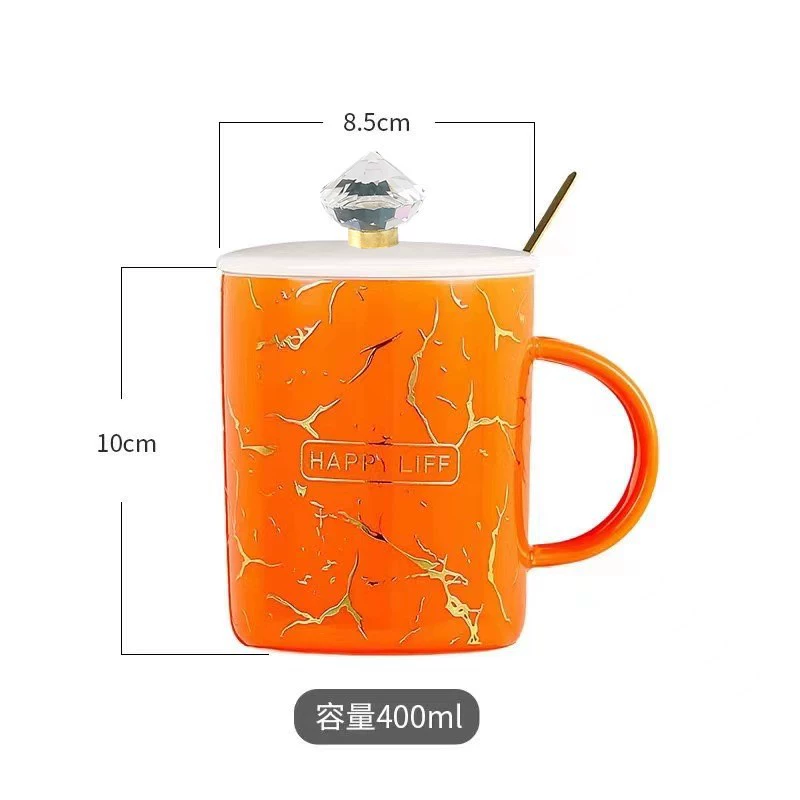 Кросс-грань Crystal Diamond Marble Ceramic Malke Jewelry Bank Insurance Wedding Ceremony Cup Cup