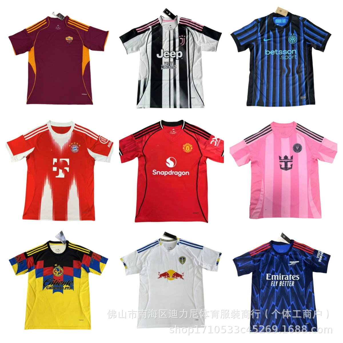 2526 новый клубный Real Madrid Chelsea Napoli Dortmund Barcelona домашняя и выездная тайская версия футболки оптом
