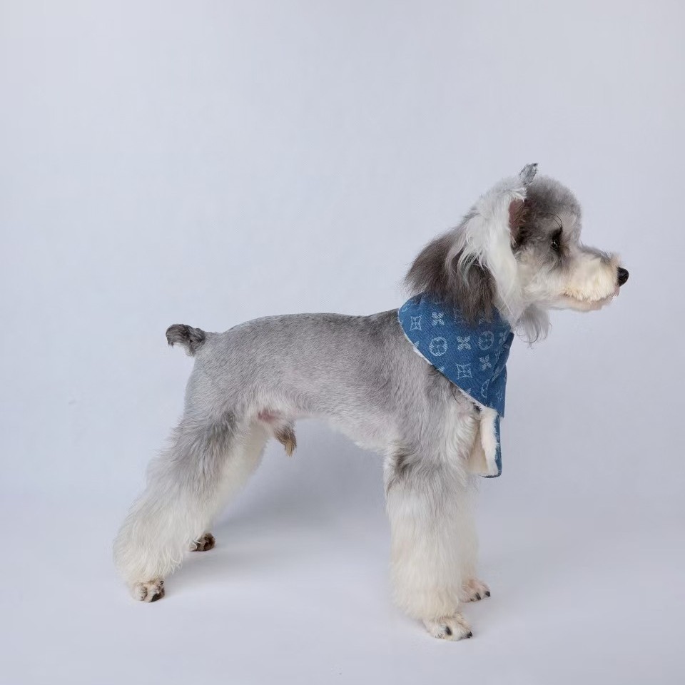 Bufandas de mascotas cálidas de invierno marca de moda de cordero de dos colores vaqueros perros grandes accesorios perros perros cachorros buñuelos Schenerite