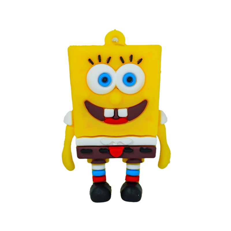 Escenografía de venta caliente Bob Esponja spot pelo liso dibujos animados colgante flotante pecera azul gordo buzo