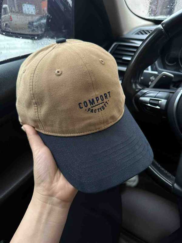 アメリカのレトロな色のアルファベットの柔らかいトップの野球の帽子の男女の刺繍のアルファベットの大きい頭の周りのアヒルの舌の帽子は顔が小さいです。|undefined