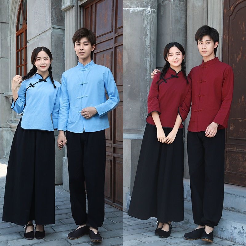 Scissors Stone Republic of China style women's retro suit May Fourth Movement youth Zhongshan suit men's graduation choir stage 129 table