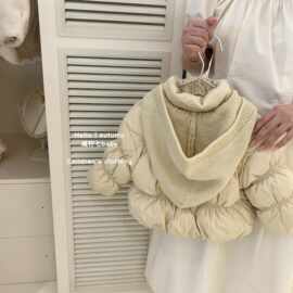 女童冬季新款棉服宝宝洋气外套加厚棉袄棉衣儿童保暖加绒冬装可爱