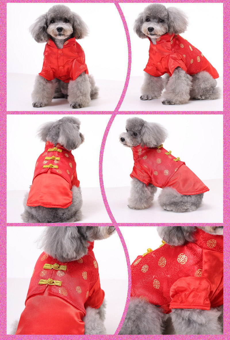 Pet Clothes Festive Dog And Cat New Year Outfits Tang Suit For Spring Autumn Warm Thick Cotton Coat For Pets_voghion.com