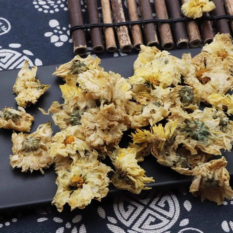 Hang Bai Ju Dried Chrysanthemum Buds 500g Herbal Tea Zhejiang Hangzhou White Chrysanthemum overview