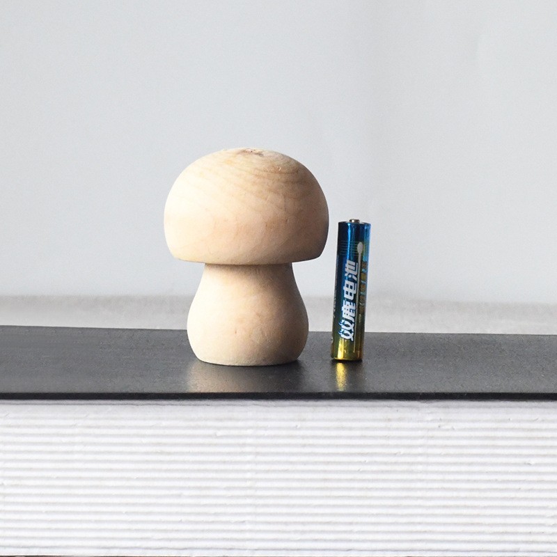 Nuevo producto bricolaje pintado a mano madera embrión fruta árbol de Navidad campana hongo casa se puede colorear regalo de vacaciones preescolar