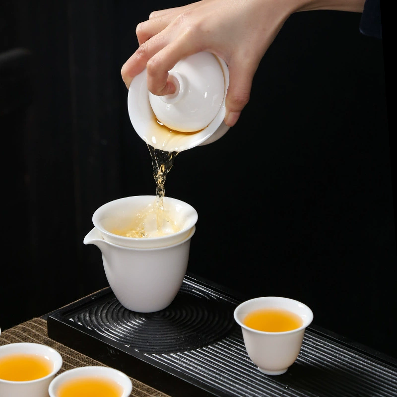 High-end tea set, tea cup for office, light luxury style