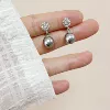 Mosquito coil with zircon pearl, ear clips