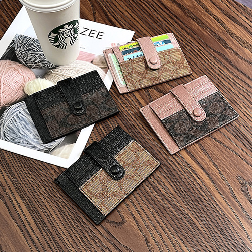 Manufacturer Direct Sale Small Mini High-End Card Holder for Women, Ultra-Thin Clasp Wallet, Student, Anti-Magnetic Driver's License Card Case