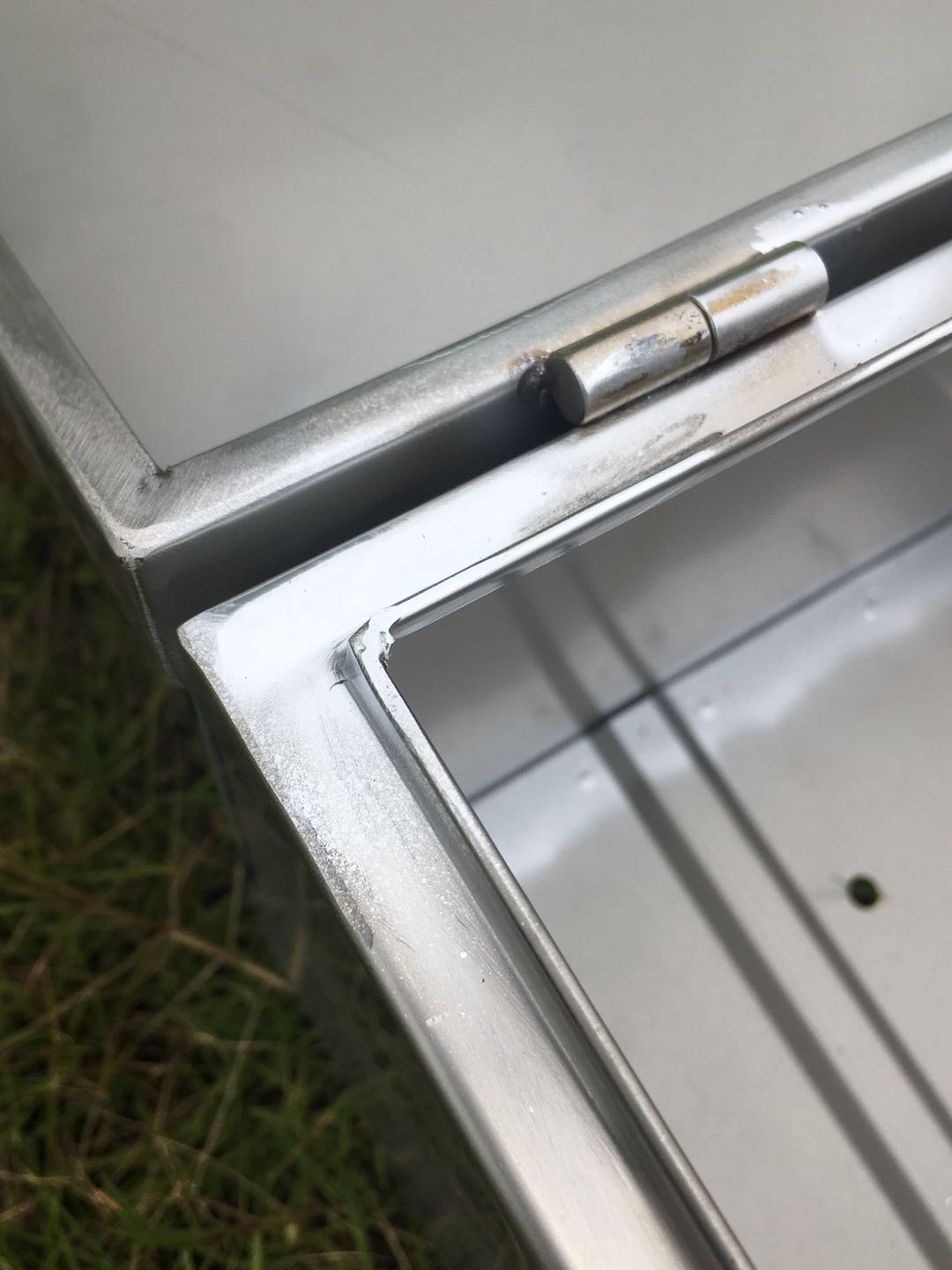 Motorcycle Trunk Large Thickeneded Stainless Steel 304 Storage Tool Box Storage Box Electric Scooter Trunk