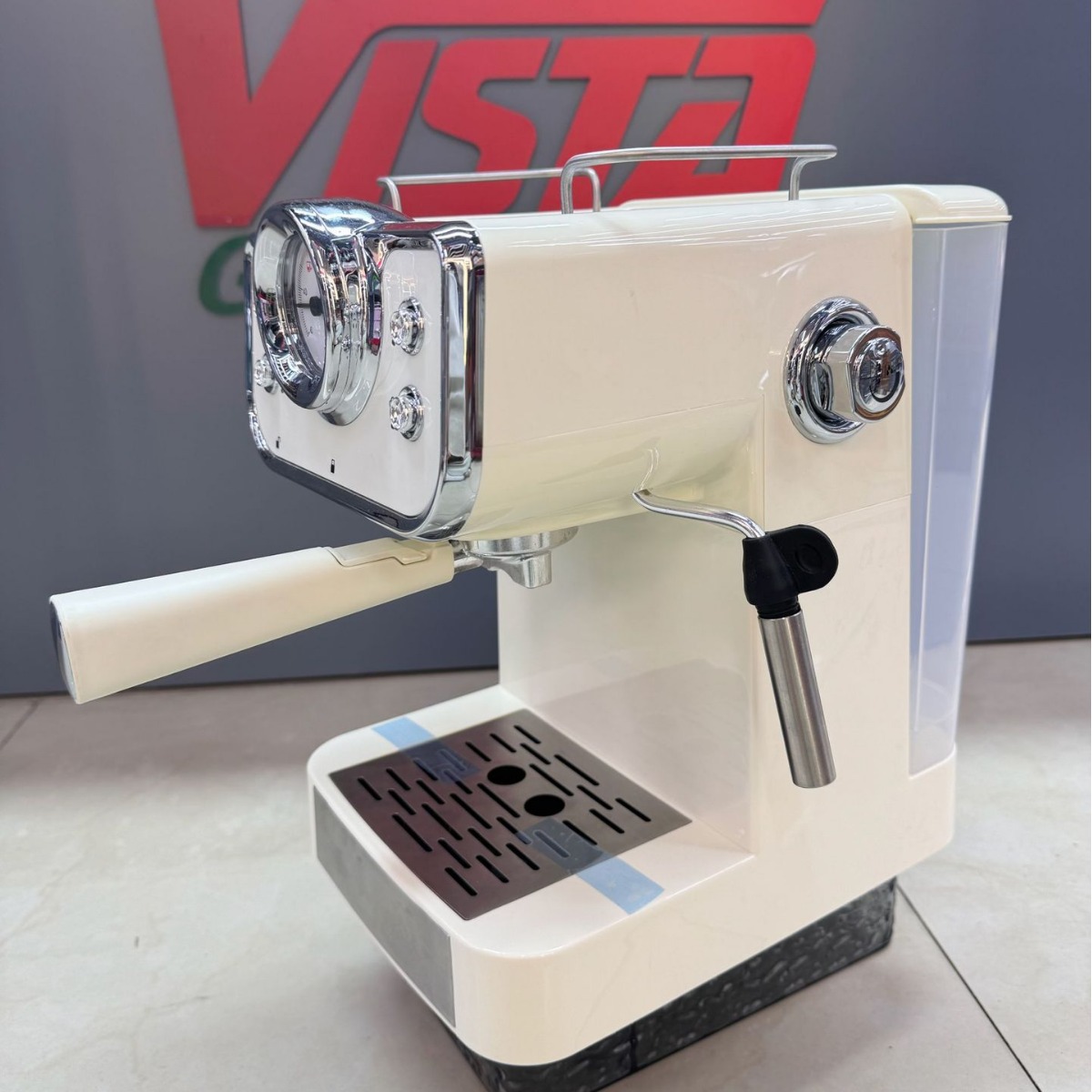 Máquina de café espresso retro hogar completo semiautomático 20bar vapor espuma de leche personalizada