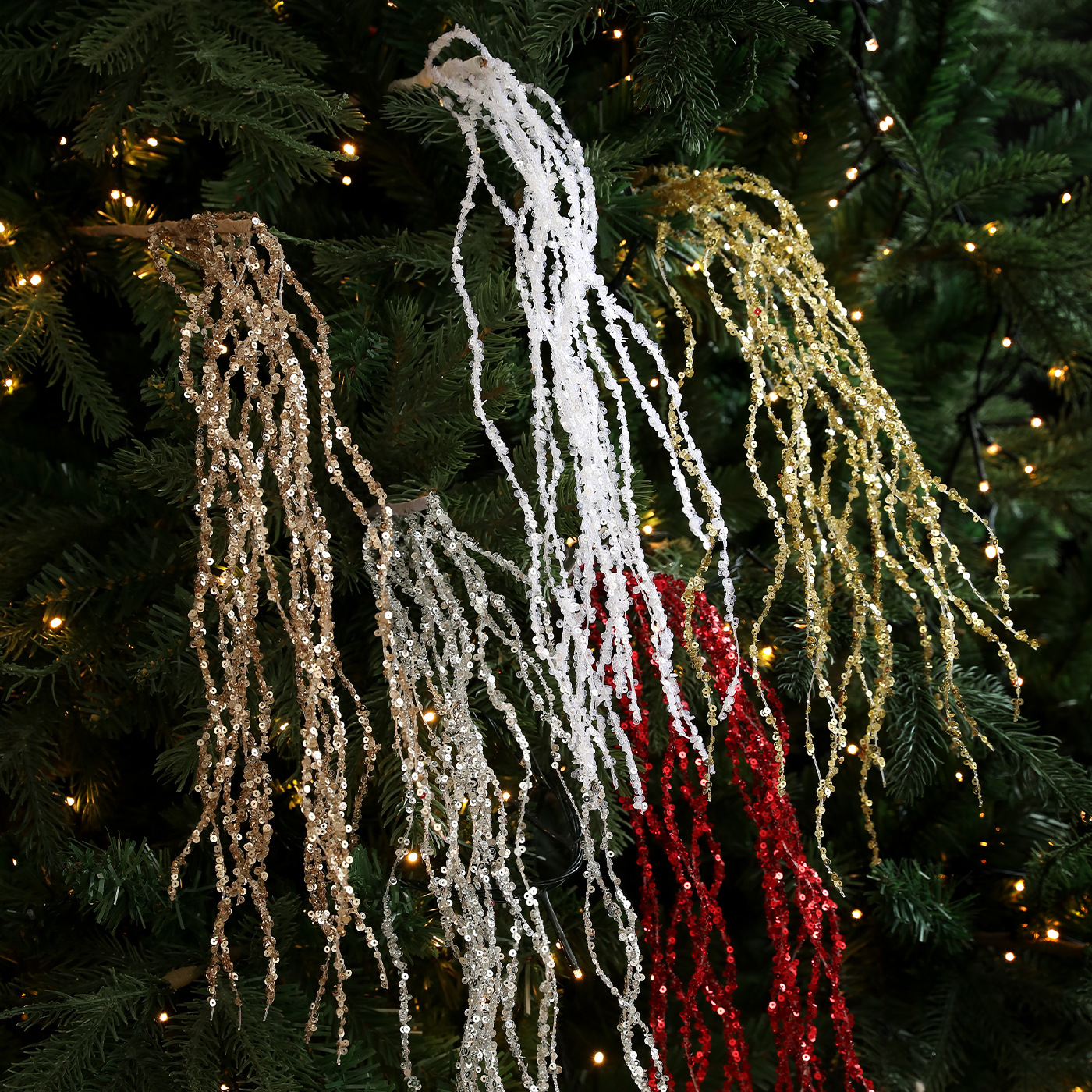 Nuevo pegado esquinilla perforación de frascos espigas de trigo perforación de flores de Navidad un solo paquete de árbol de Navidad caña decoración