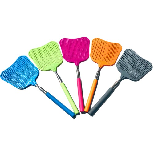 Banana-shaped stainless steel extendable household manual mosquito and cockroach swatter with long handle fly swatter manufacturer