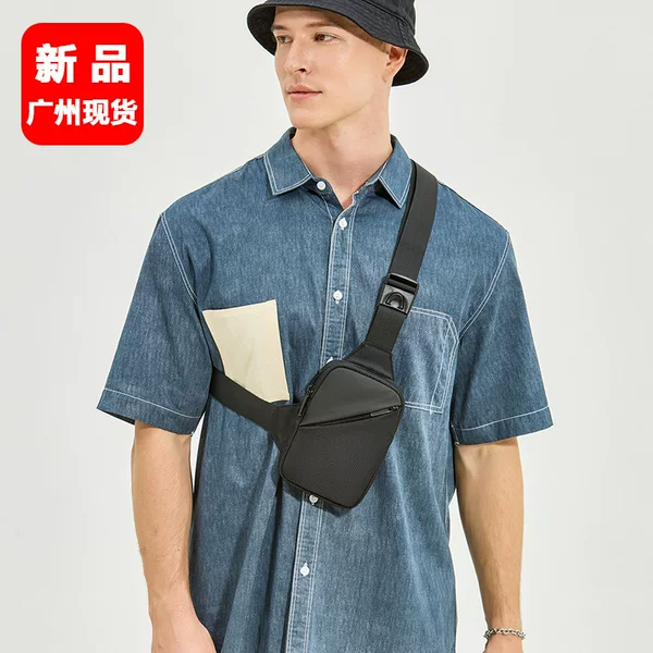 Men's trendy chest bag, small utility crossbody bag, men's fashion bag, trendy waist bag, shoulder bag, student sports sling bag, women's bag