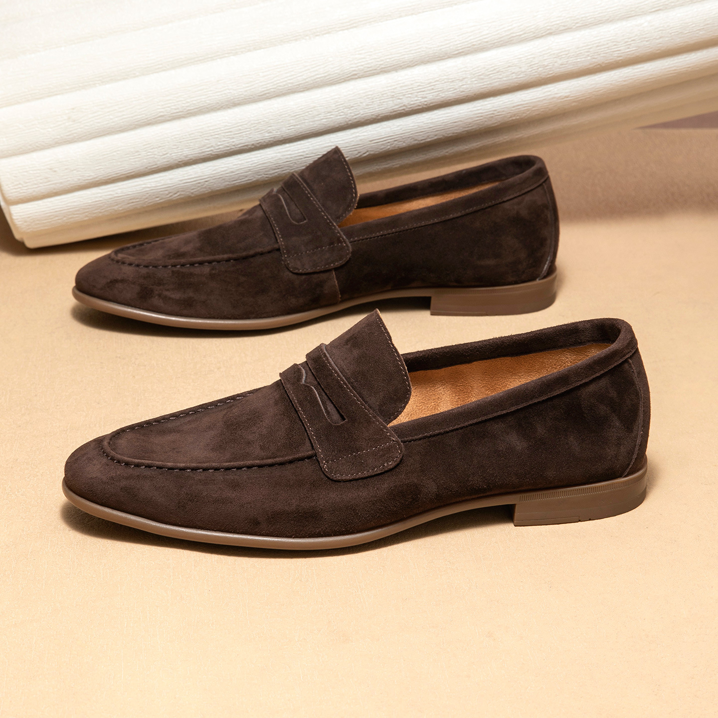 Men's autumn casual suede shoes
