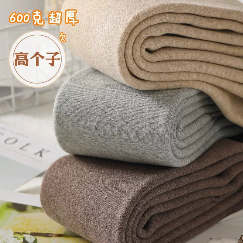 600 кет толстые бархатные высокие леггинсы женские вертикальные полосы удлиненные осенние и зимние колготки теплые хлопчатобумажные брюки