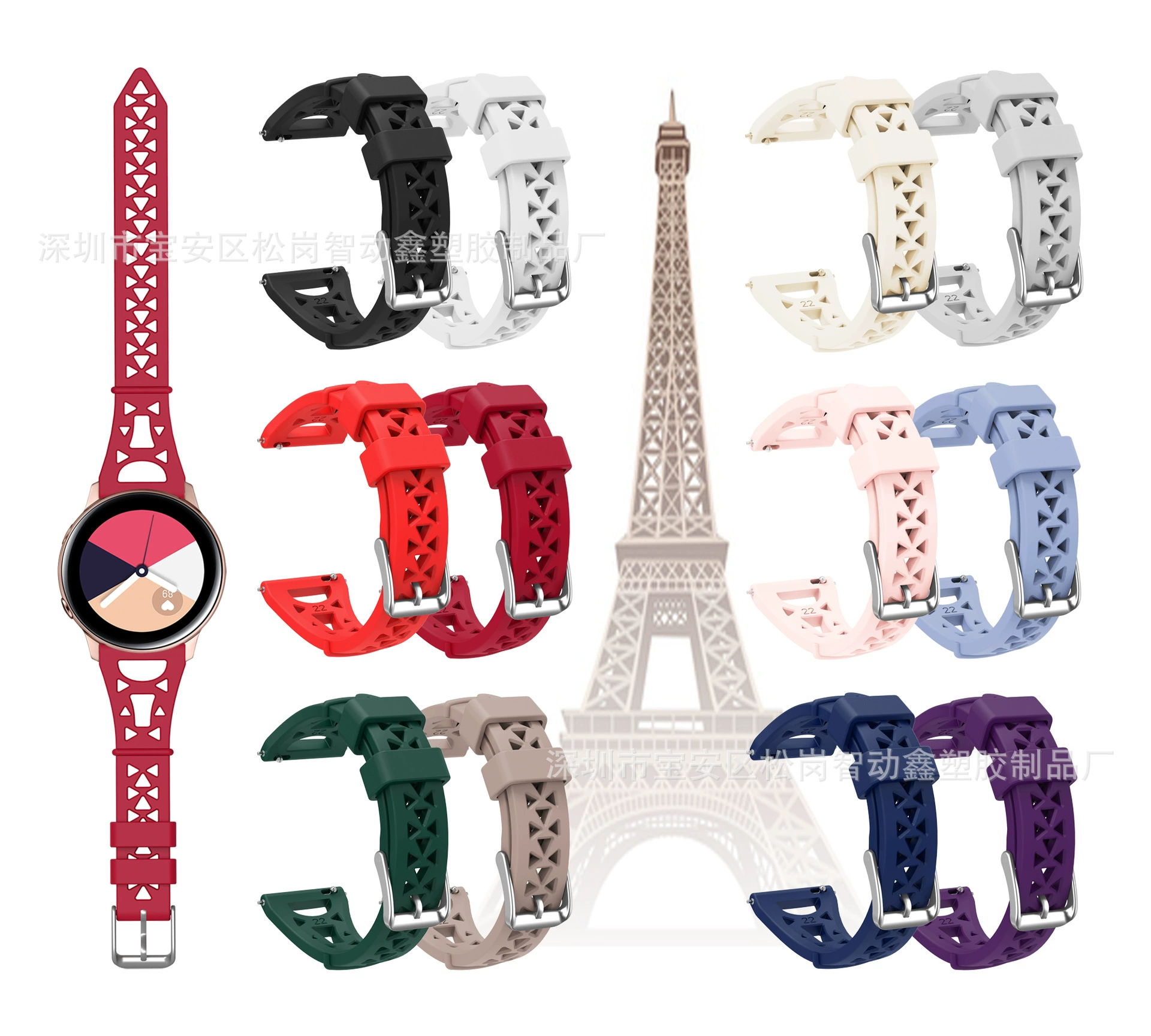 Для Samsung Watch Активный ремешок Jiaming vivoactive4/3 Ремешок 20 мм Башенный ремешок