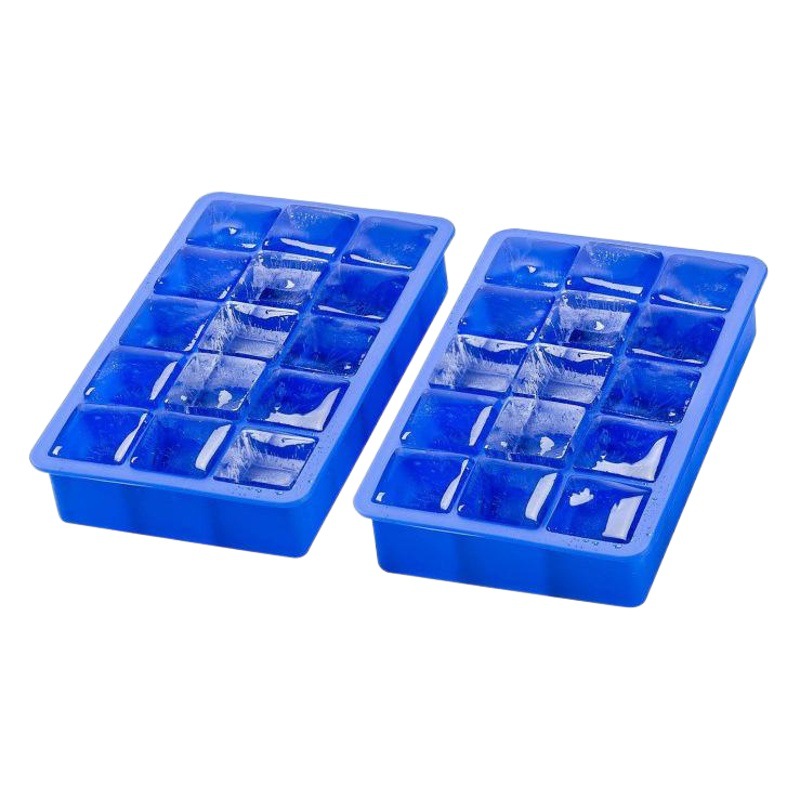 Suministro directo de fábrica engrosada cubo de hielo de silicona 15-rejilla cubo de hielo 3,3 CM molde de cubo de hielo de silicona creativa cubo de hielo caja de suplemento alimenticio