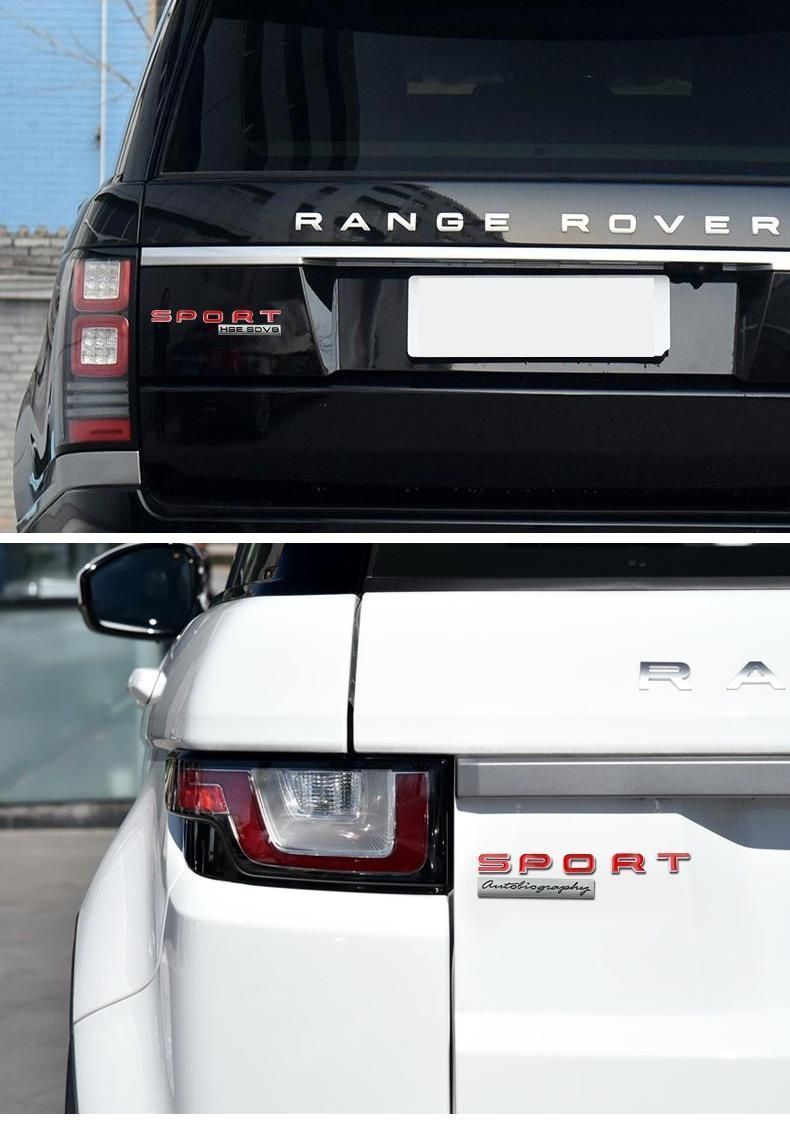 Land Rover Range Rover Prestige Genesis Emblem Sports Version Modified with Turbocharged Rear Emblem Sport Lettering Logo Hse Sticker