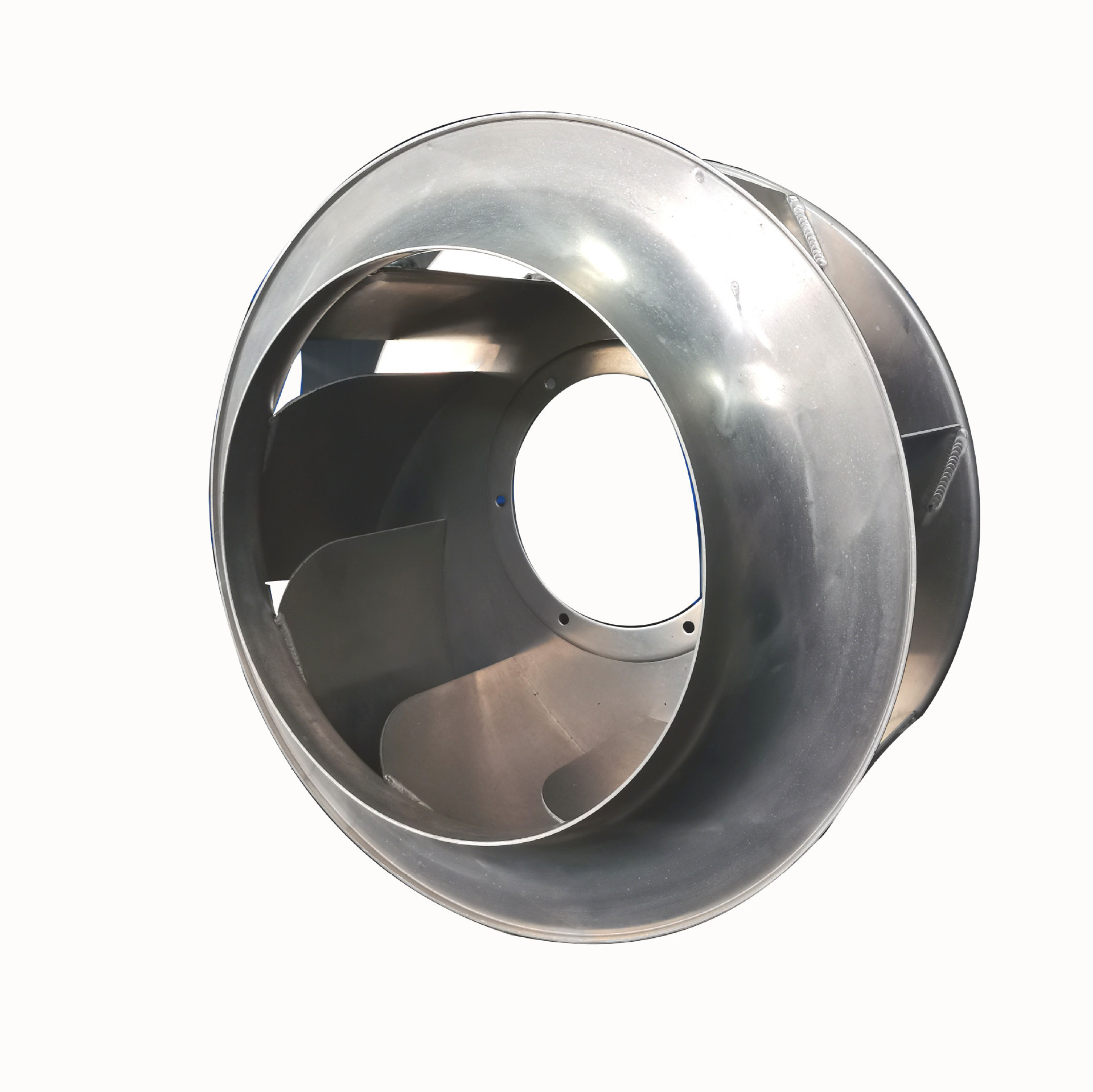 厂家直销710mm美铝合金风叶弯刀型轴流风机风叶片304不锈钢配件排