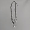 Demi-season brand necklace with letters suitable for men and women, sweatshirt hip-hop style, accessory, chain for key bag , sweater, 2021 years