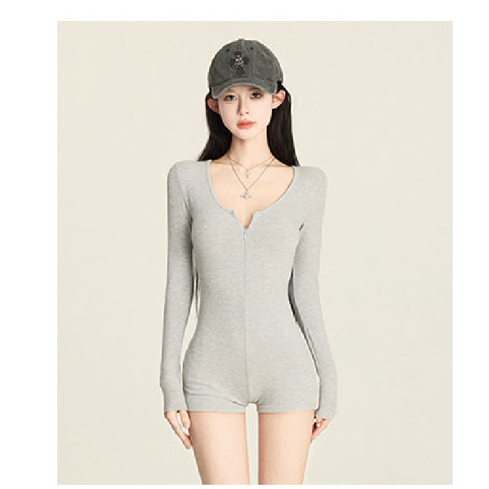 American Sexy Sexy Slim Sports Yoga Clothes for Women in Autum New Design Slim Casual One-Piece Fitness Clothes