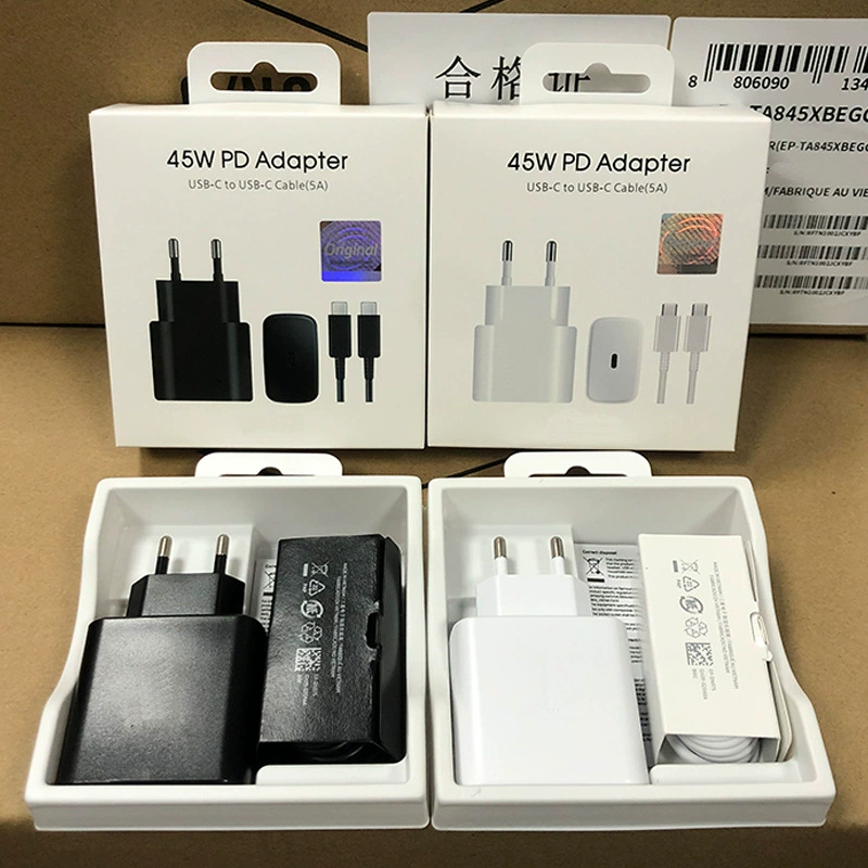Samsung, подлинный комплект, зарядное устройство, 45W
