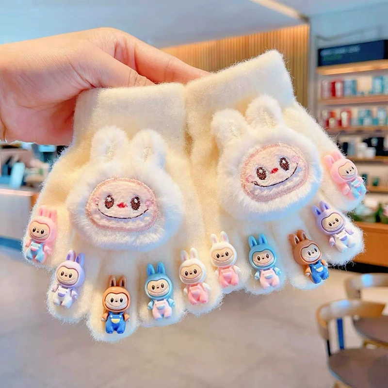 Children's cartoon cute keep warm creative gloves