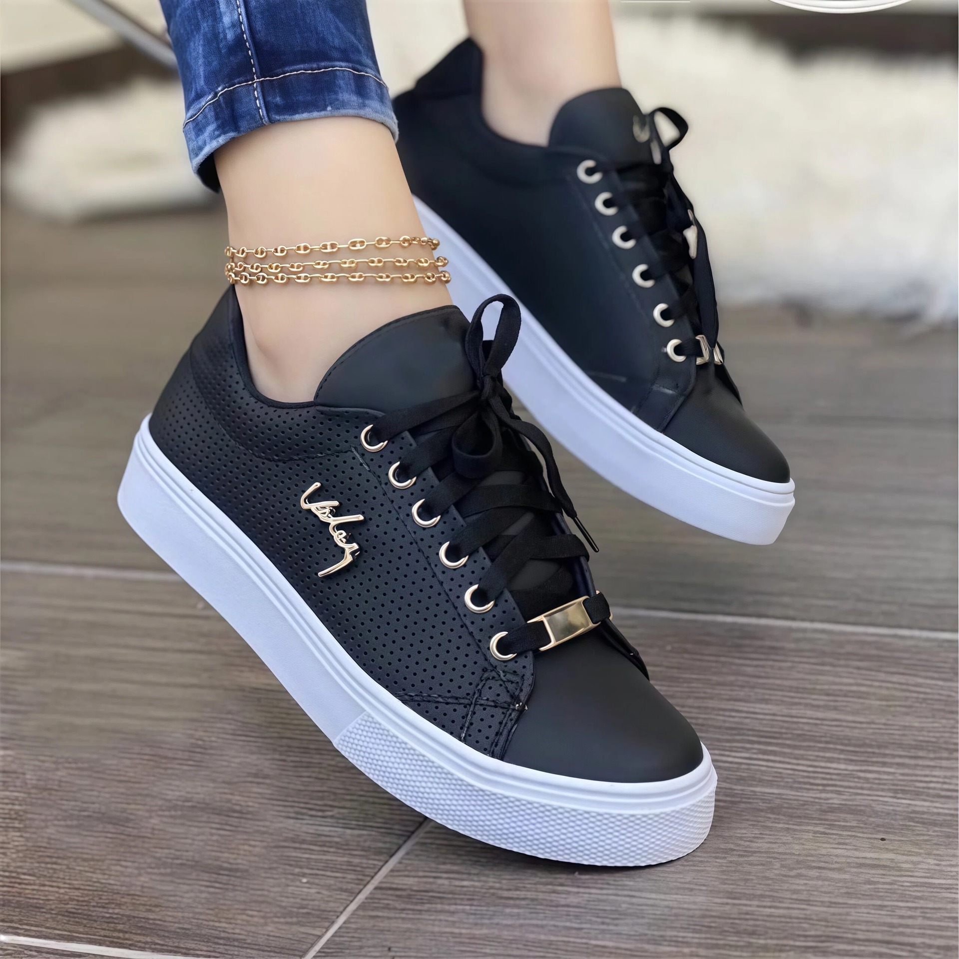 Comercio exterior transfronterizo zapatos de talla grande para mujeres 2026 primavera nuevo estilo europeo y americano Amazon cabeza redonda zapatos de moda transfronterizos de mujer
