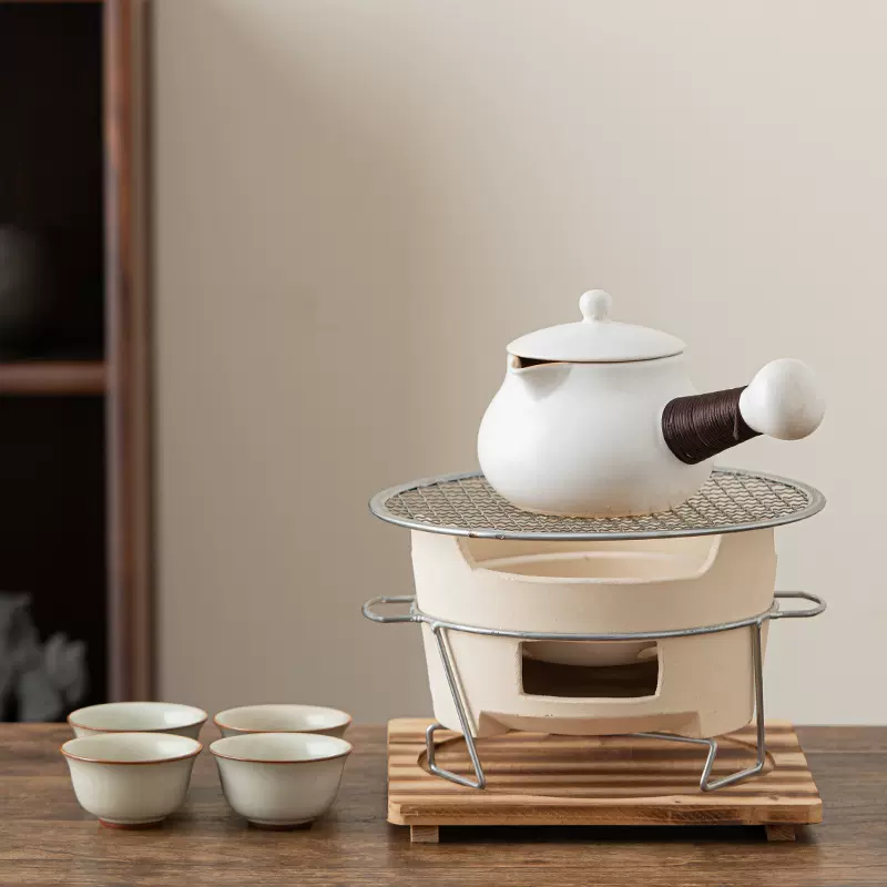 围炉煮茶壶室内家用陶壶煮茶器全套煮茶烤奶茶罐碳烤炉子户外套装