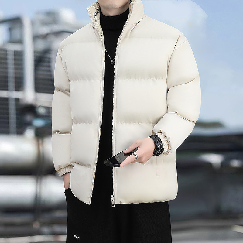 2024 nuevo impulso de doble cara de ropa de algodón chaqueta de hombre gruesa ropa de algodón cálida suelta collar versátil para resistir el frío