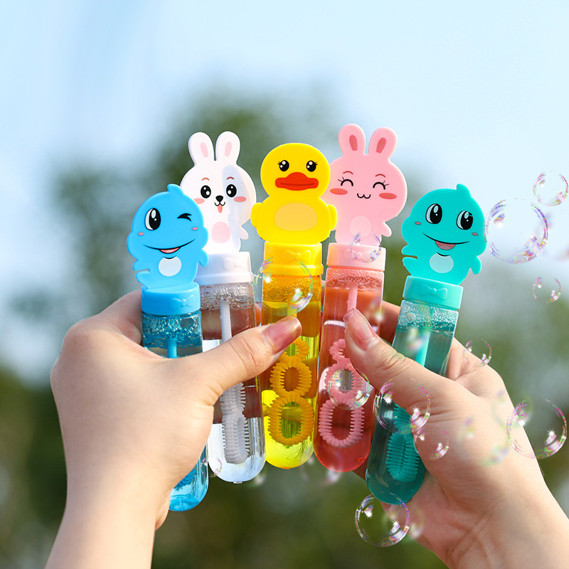 儿童盒装泡泡棒吹泡泡玩具女孩补充浓缩液水迷你泡泡机吹泡泡水