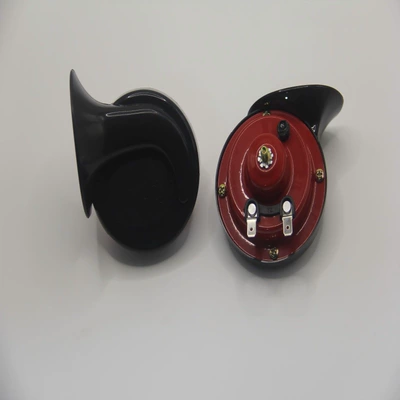 12V24V Snail Horn Motorcycle Horn Car horn/tweeter - 12v-red-and-black-pair