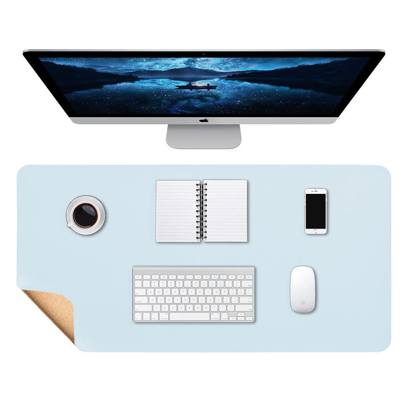 Mesa de té de gran tamaño alfombrilla de ratón de gran tamaño de corcho alfombrilla de ratón de cuero estera de mesa de oficina estudiante grande almohadilla de escritura